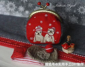 刺绣作品 这么可爱的小绣品,绣在你娃的包包上真好看