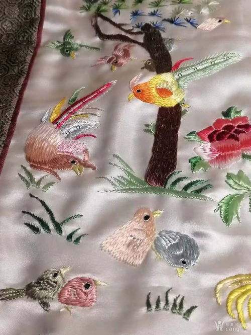 老绣品百鸟朝凤