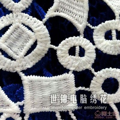 【厂家直销水溶刺绣满幅蕾丝花边玩味不规则diy服装面辅料】汕头市潮南区峡山世锦电脑锈花厂 - 产品库
