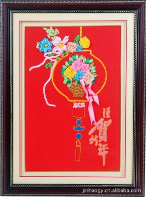 锦皓绣品_锦皓绣品厂家直供批发贴牌十字绣diy 恭贺新年 