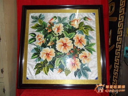 朝鲜手工绣品
