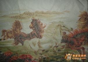 骏马绣品