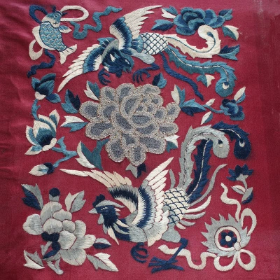 清代手工绣品 京绣老绣片的艺术魅力与传承
